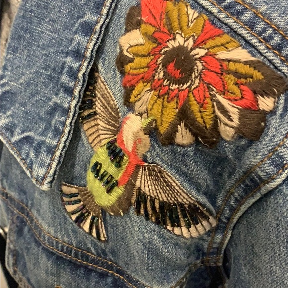 Coats | Embroidered Denim Jacket | Poshmark